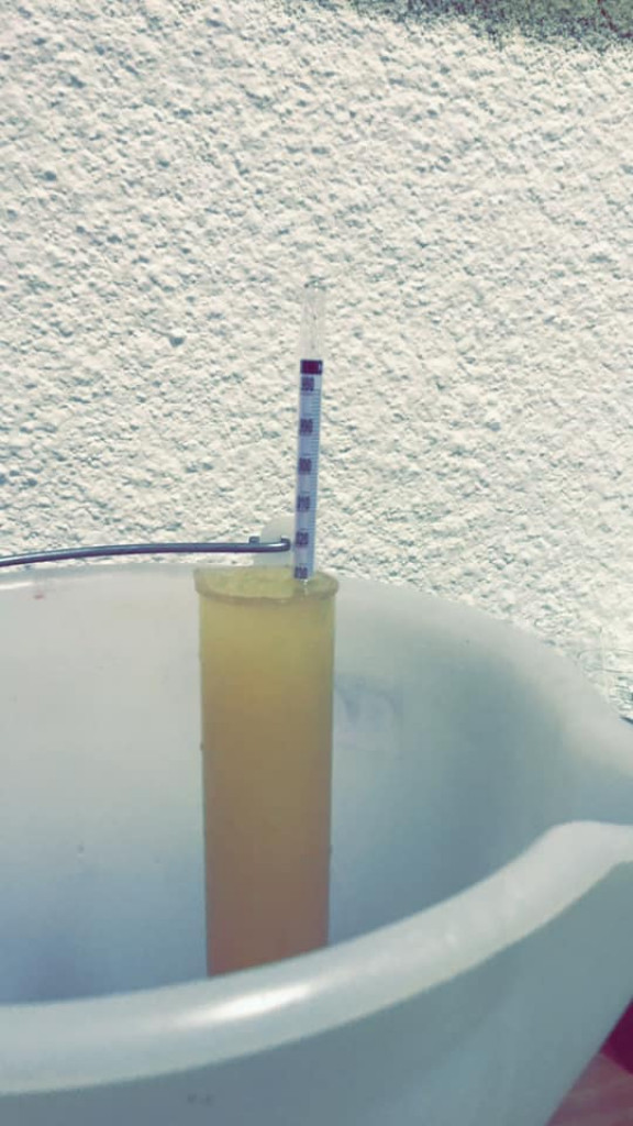  Day 10 of harvest at the Domaine, put in oak barrel of our white Beaujolais, little volume but a gr