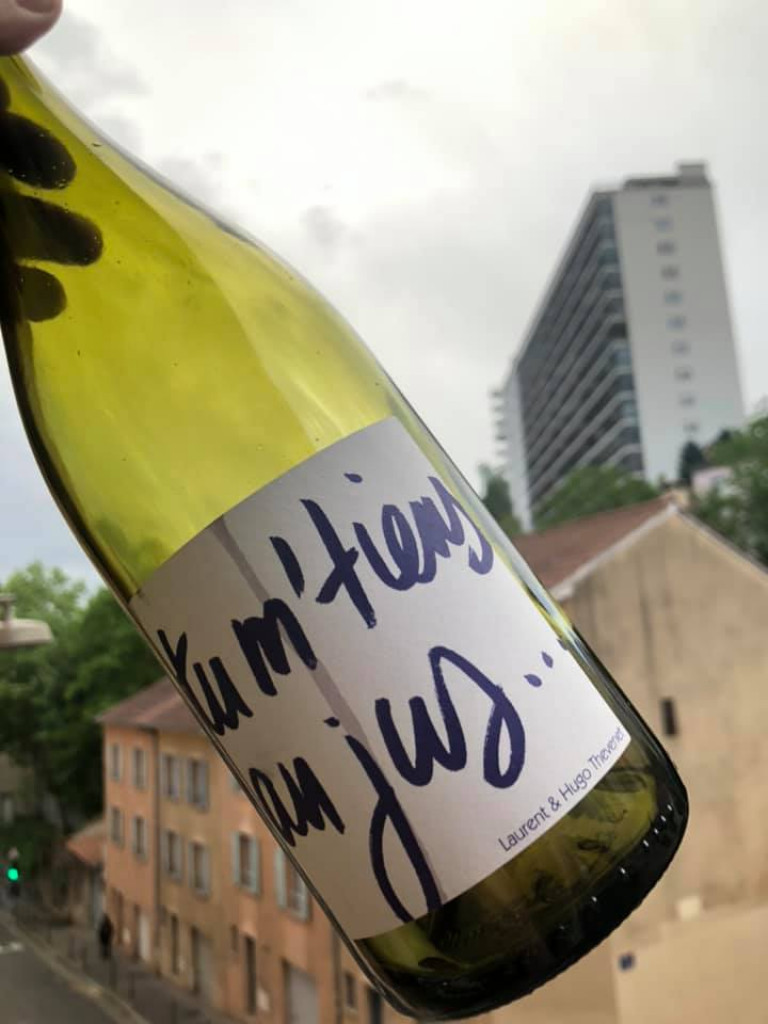 The beautiful bottles of Beaujolais by Lyon