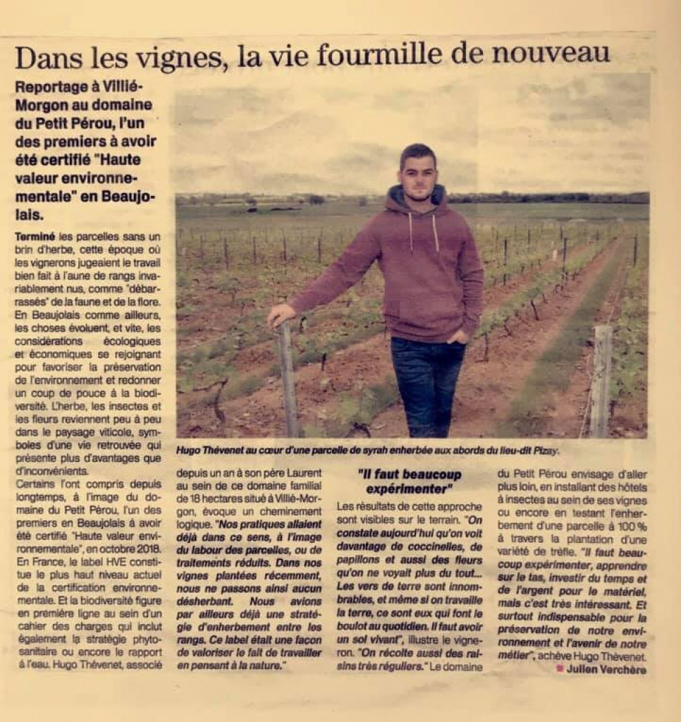 Article sur Hugo et le Petit Pérou dans le journal régional ! 